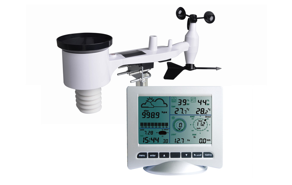 WH3080 Professional weather station with solar transmitter